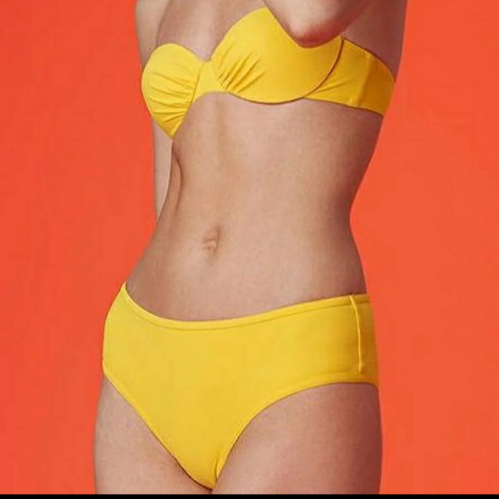 Diane Von Furstenberg pineapple yellow bikini swim